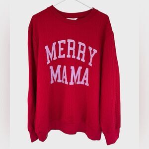 Simply Southern Women’s Sweatshirt XL Merry Mama Christmas